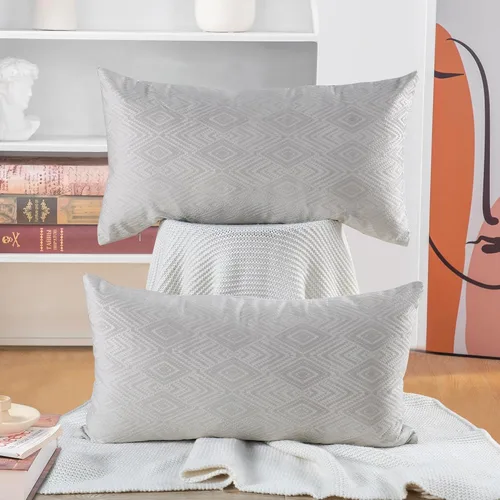 Miniatura 12 de Home Soft Things Ikat - Fundas de almohada de terciopelo de 2 piezas, 14 x 26 pulgadas, aguacate, funda de almohada decorativa lumbar sólida