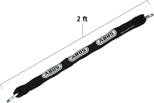 Miniatura 4 de ABUS Cadena de seguridad cuadrada gruesa de acero endurecido 8KS/16 para bicicletas, contenedores, remolques, cuatrimotos, motocicletas y propiedad