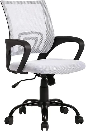 Silla de oficina Silla de escritorio ergonómica Silla con malla para computadora Soporte lumbar Taburete ejecutivo moderno ajustable Silla giratoria