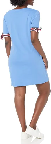 Miniatura 2 de Tommy Hilfiger Vestido de camiseta con manga anudada para mujer