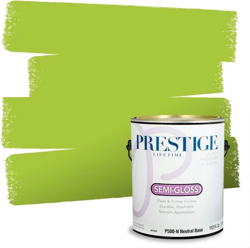Miniatura 127 de PRESTIGE Pinturas Pintura interior e imprimación en uno, 1 galón, cáscara de huevo, aventura
