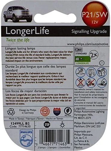 Miniatura 2 de Philips LongerLife - Mini bombilla - P21/5WLLB2