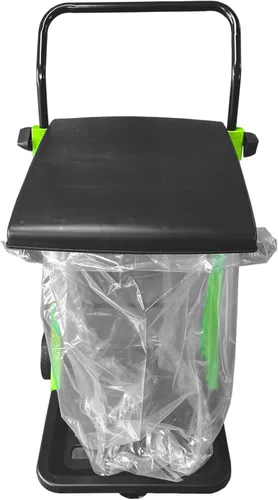 Miniatura 2 de Bosmere W305LVC Carrito de jardín propósito, cubo de basura plegable ajustable para patio, papelera portátil, verde bosque