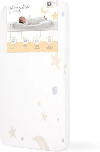 Miniatura 12 de Dream On Me Sunset - Colchón mini para cuna 2 en 1, doble cara para bebés y niños pequeños, funda impermeable, certificado GREENGUARD Gold, 38 x 24