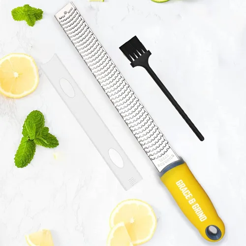 Miniatura 10 de 2 en 1 diseñado por chefs limón parmesano queso rallador y triturador de alimentos – herramienta esencial de cocina espiralizador perfecto