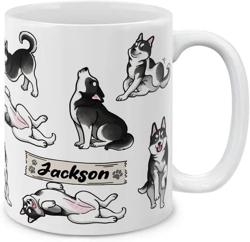Miniatura 7 de MUGBREW English Bulldog - Taza de café de cerámica con posturas divertidas y juguetonas, 11 onzas Bulldog Inglés Posturas divertidas y juguetonas