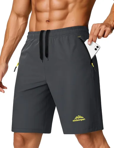 Miniatura 157 de TACVASEN Pantalones cortos deportivos para correr para hombre, 9 pulgadas, de secado rápido, pantalones cortos ligeros de verano, 3 bolsillos