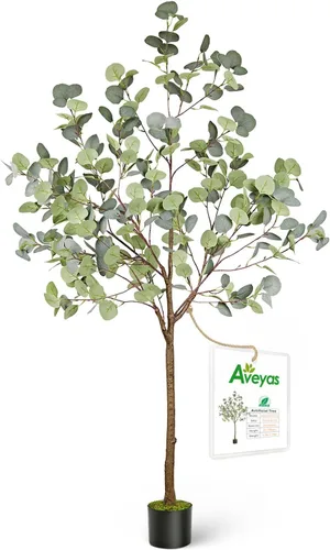 Miniatura 16 de Aveyas Árbol Artificial Ave del Paraíso de 6 pies para Decoración del Hogar, Planta de Piso Falsa de 6 Pies, Árbol Tropical Falso de Hoja de Plátano