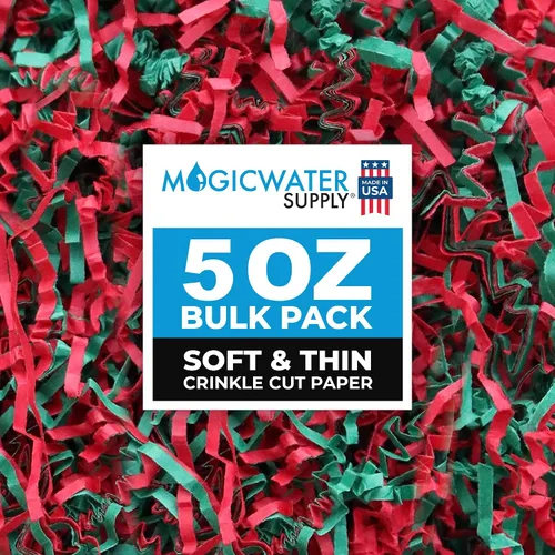 Miniatura 8 de MagicWater Supply - 5 oz - Naranja - Relleno de papel de corte arrugado suave y fino ideal para envolver regalos, relleno de cestas, cumpleaños