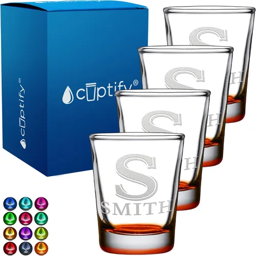 Miniatura 29 de Juego de 2 vasos de chupito personalizados para hombre, fondo azul, 2 onzas, grabados, regalo personalizado para cumpleaños, bodas, día del padre