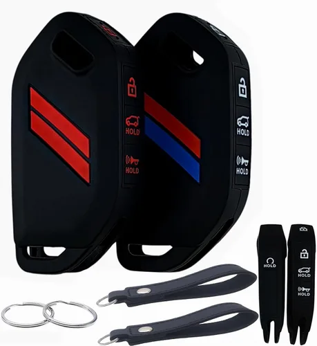 Miniatura 6 de REPROTECTING Funda de goma de silicona para llavero compatible con Kia Sportage K4 K5 Telluride Sorento (2022-2026)