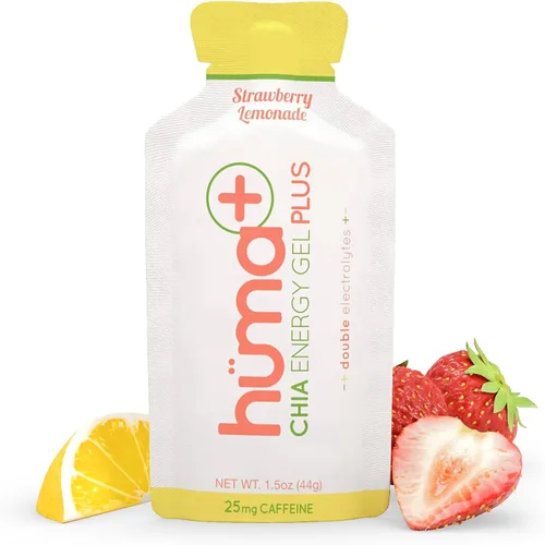 Miniatura 12 de Huma Plus (Electrolitos Dobles) Gel Energético de Chía, Paquete Variado - Amigable con el Estómago, Geles Energéticos de Alimentos Reales