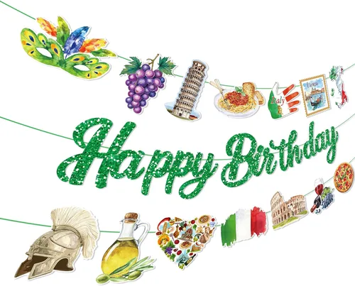 Miniatura 16 de Cartel de feliz cumpleaños brillante, decoración de fiesta brillante, letras que brillan en la oscuridad, suministros de fiesta temática para niños