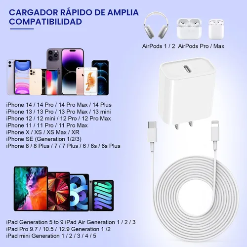 Miniatura 7 de Cargador rápido para iPhone de 10 pies, paquete de 3 unidades extra largo [certificado Apple MFi] Cargador de iPhone de carga rápida USB C a