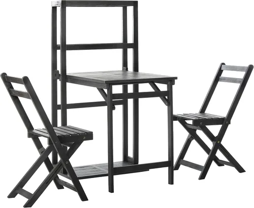 SAFAVIEH PAT6756A Colección al aire libre Griffen Balcón Conjunto Natural Gabinete de Comedor