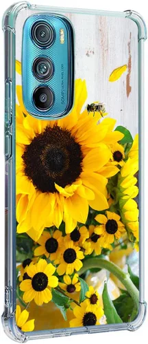 Miniatura 22 de Funda para Motorola Edge 2022, colibrí, mariposa, flores, protección contra caídas, a prueba de golpes, TPU de cuerpo completo, funda protectora