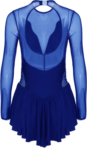 Miniatura 5 de easyforever Lyrical - Vestido de manga larga con diamantes de imitación y purpurina para mujer