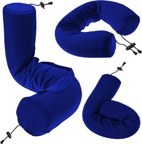 Miniatura 10 de Dot&Dot Almohada de viaje de espuma viscoelástica para aviones - Almohada de viaje para dormir - Almohada de avión para soporte de cuello, barbilla
