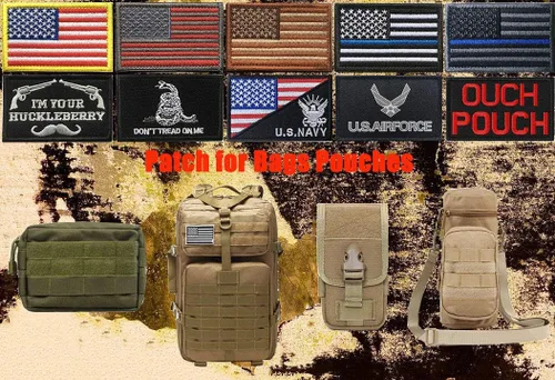Miniatura 5 de Zcketo Paquete de 2 paquetes de insignia táctica de combate militar con gancho y bucle de modo bestia bordado para ropa militar, ropa, sombreros, K9