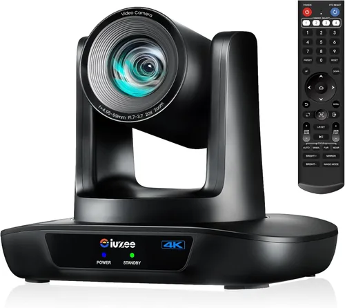 Miniatura 11 de Cámara PTZ de Seguimiento Automático AI iuZee 3G-SDI/USB3.0/HDMI/LAN IP PoE Transmisión en Vivo 20X Zoom Óptico y 8X Zoom Digital Cámara 1080P 60FPS