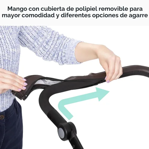 Miniatura 5 de Baby Trend Morph Cochecito Modular de Individual a Doble, Dash Black
