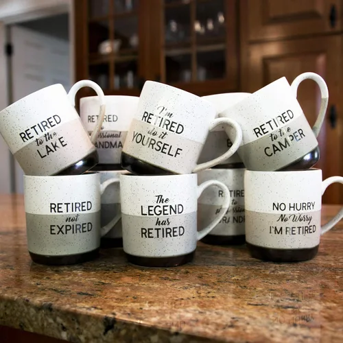 Miniatura 5 de Pavilion - Jubilado No Vencido - Taza Grande de Café de Gres de 15 Oz