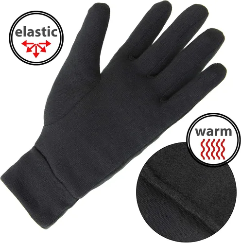 Miniatura 4 de ALPIDEX Guante interior guantes ligeros para correr, forro delgado y cálido, para deportes de invierno, para hombres y mujeres, guantes interiores