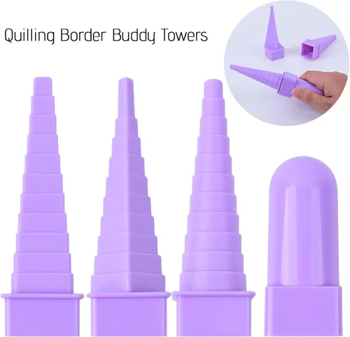 Miniatura 7 de YURROAD Kit de relleno de papel para principiantes, 0.197 in de ancho, 900 tiras en 36 colores, juego completo para principiantes con herramientas