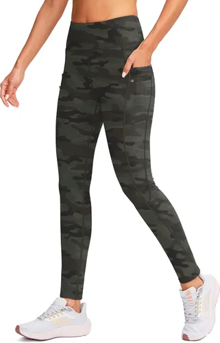 Miniatura 2 de G Gradual Leggings de invierno con forro polar para mujer, con bolsillos, resistentes al agua, cintura alta, pantalones térmicos cálidos