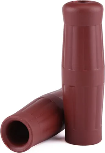 Miniatura 7 de Empuñaduras de motocicleta de estilo vintage, diseño de botella de coque de goma con patrón antideslizante, ajuste universal para manillares de 7/8