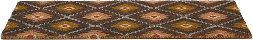 Miniatura 5 de Main + Mesa Felpudo de fibra de coco natural con estampado geométrico de nómadas, multicolor