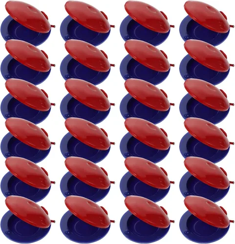 Milisten Castañuelas Instrumentos Musicales de Percusión Niños Juguetes Educativos Colorido Tablero de Danza 2.16X2.16X0.78In Instrumento de Ritmo