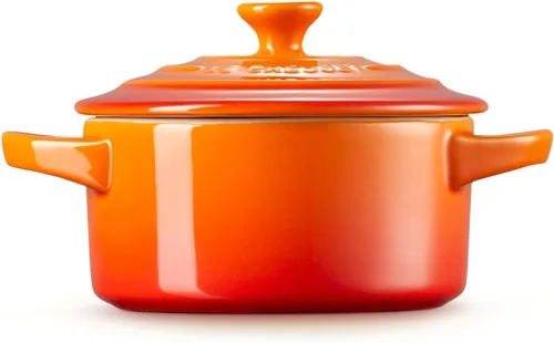 Miniatura 3 de Le Creuset Gres Mini Cocotte Redondo, 8 oz., Flame Llama