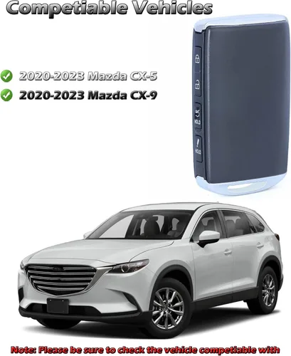 Miniatura 3 de Llavero inteligente para Mazda CX-5 2020-2025, Alliskeys Proximity Keyless Entry Control remoto compatible con Mazda CX-5 CX-9 2020-2025 WAZSKE13D03