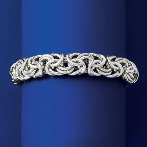 Miniatura 4 de Ross-Simons Italian Sterling Silver Large Byzantine Bracelet