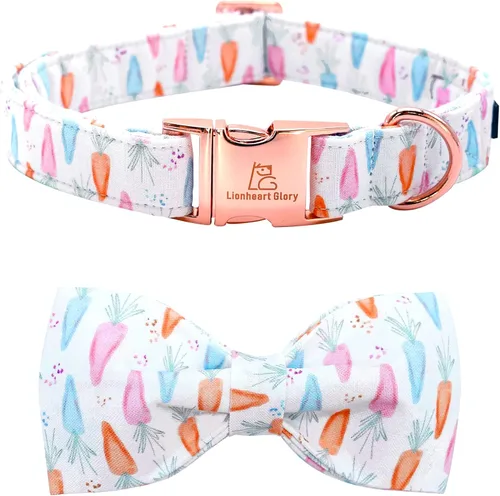 Miniatura 32 de Lionheart glory Collar de perro, Collar de perro para niños con corbatín azul ajustable, Collar con corbata para perros grandes Bandera