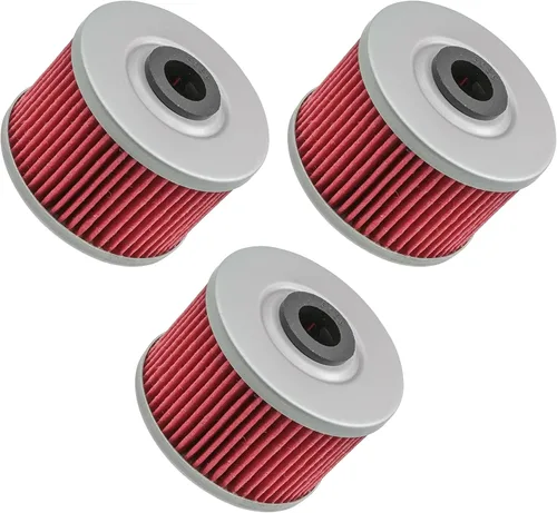 Caltric Paquete de 3 filtros de aceite compatibles con Honda Xr650L Xr-650L Xr650R Xr-650R Xr 650R 1993-2025