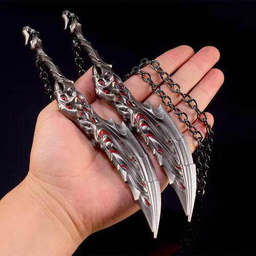Miniatura 2 de Superbuybox Cuchillo de Valorant, figuras de acción de artes marciales, colección de juegos, llavero, decoración de escritorio, mochila, colgante