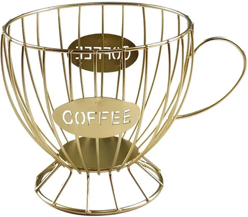 Miniatura 10 de Owill-home Soporte para cápsulas de café y taza organizadora, soporte de metal para tazas de café expreso, soporte para crema de café, soporte