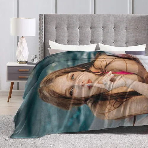 Miniatura 4 de Manta gruesa personalizada con imagen, regalo de cumpleaños personalizado para mujeres, mamá, hermana, hija, esposa, abuela, amiga, 1 foto y 40 x 30