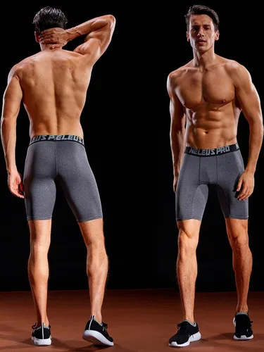 Miniatura 9 de NELEUS Paquete de 3 pantalones cortos de compresión para hombre