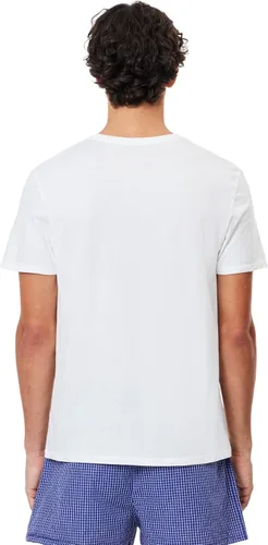 Miniatura 3 de Lacoste Camiseta interior de cuello redondo 100% algodón de ajuste regular para hombre, paquete de 3