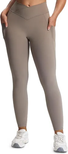 Miniatura 53 de Aoxjox Trinity - Pantalones de yoga de cintura alta con bolsillos para mujer, control de abdomen, cintura cruzada, leggings de entrenamiento suaves