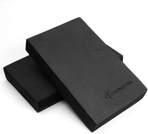 StrongTek 2-in-1 Non-Slip Balance Pad - High-Density Foam Cushion, Supportive Exercise Mat & Knee Pad for Core Training, Yoga, Pilates, Physical