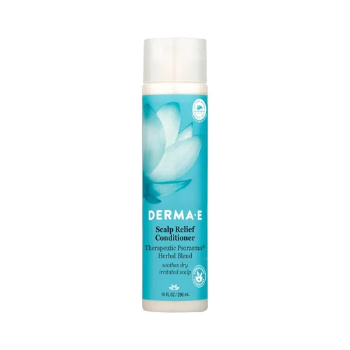 Derma E Acondicionador para Aliviar el Cuero Cabelludo con Mezcla de Hierbas Psorzema – Tratamiento Completamente Natural para el Cuero Cabelludo y