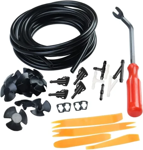 Kit de reemplazo de boquillas de limpiaparabrisas delantero compatible con Dodge RAM 1500 2500, Grand Cherokee, Patriot, Charger y más. Boquillas de