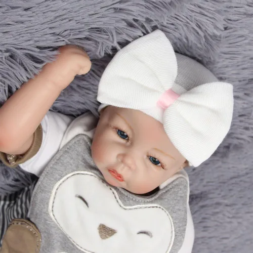 Miniatura 37 de Evelin LEE boina de lana con lazo para niña recién nacida