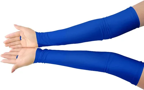 Miniatura 27 de Shinningstar Guantes largos de elastano elástico sin dedos sobre el codo para niñas y niños adultos