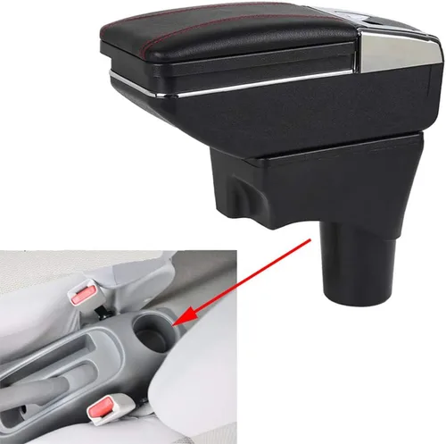Miniatura 12 de Compatible con Caja de Almacenamiento de Brazo de Consola Central del Coche Nissan Sunny/March Micra K13/Nissan Versa Almera Sedan solamente/Nissan