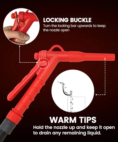 Miniatura 5 de FUELIO Bomba de transferencia de combustible mejorada 2025 – Bomba de gas de carga USB a prueba de fugas para lata de gasolina – Bomba portátil